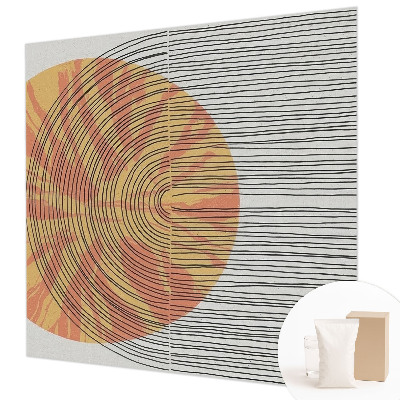 Foto tapeta Krog s črtami