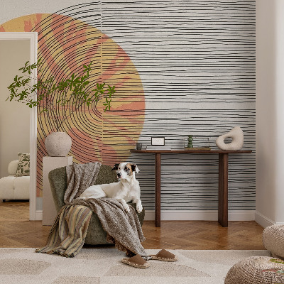 Foto tapeta Krog s črtami