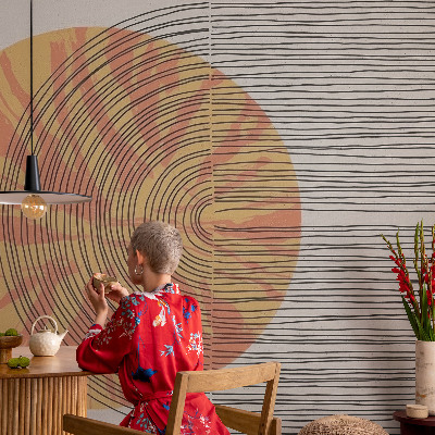 Foto tapeta Krog s črtami