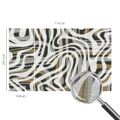 Stenska fototapeta flis Abstraktne črte