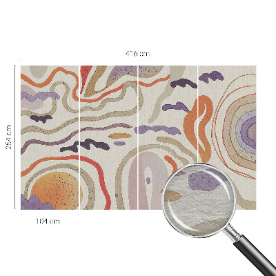 Flis fototapeta za otroško sobo Abstraktni vzorci