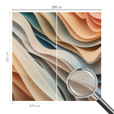 Fototapeta za steno z motivom valovitih oblik