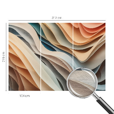 Fototapeta za steno z motivom valovitih oblik
