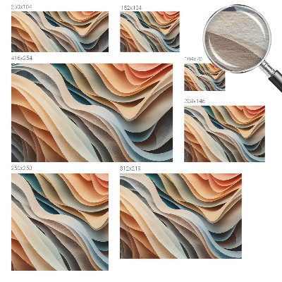 Fototapeta za steno z motivom valovitih oblik