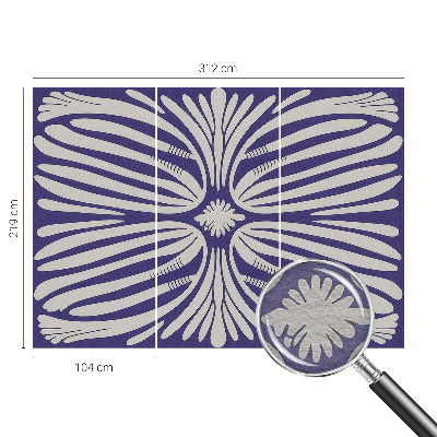 Fototapeta za spalnico Cvetlična simetrija