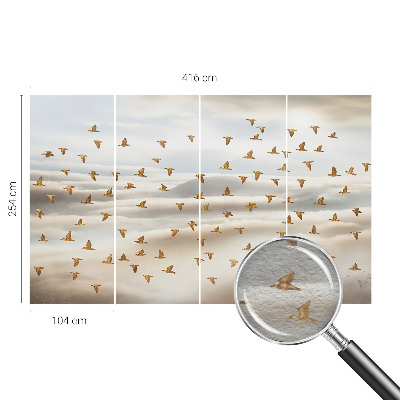 Moderna fototapeta s prikazom ptic v letu
