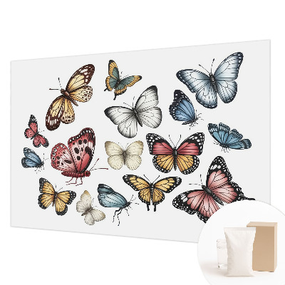 Stenska dekoracija fototapeta Rajski metulji