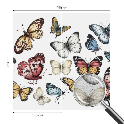 Stenska dekoracija fototapeta Rajski metulji