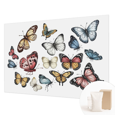 Stenska dekoracija fototapeta Rajski metulji