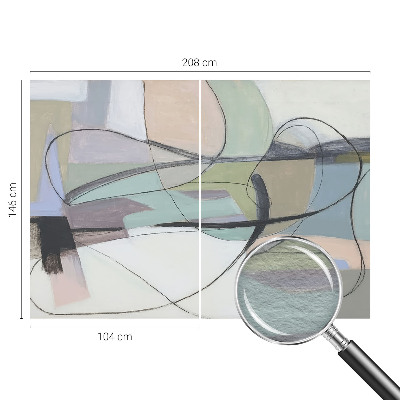 Fototapeta s tiskom Pastelne črte