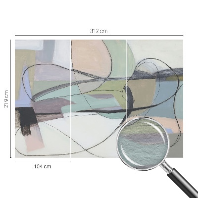 Fototapeta s tiskom Pastelne črte