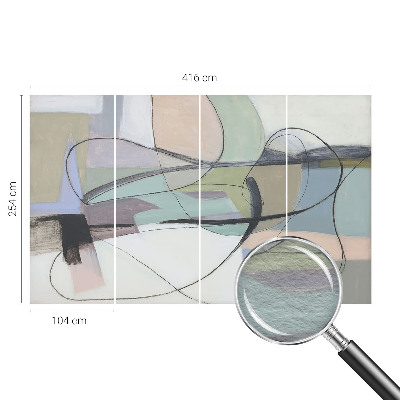 Fototapeta s tiskom Pastelne črte