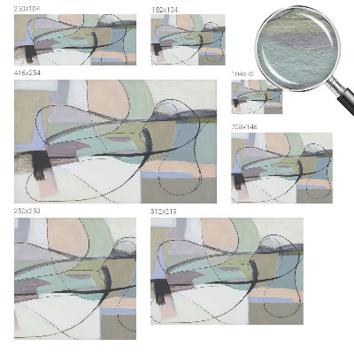 Fototapeta s tiskom Pastelne črte