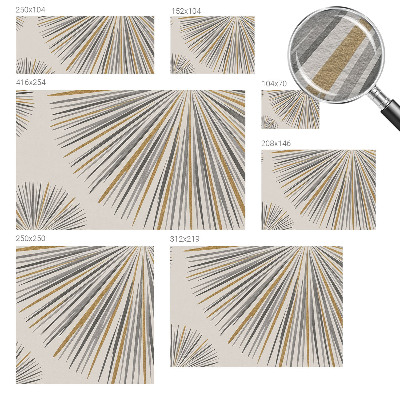 Fototapeta z motivom geometričnih ventilatorjev