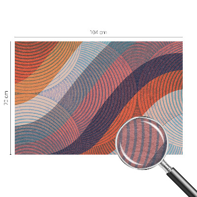 Flis fototapeta Barviti valovi