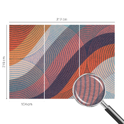 Flis fototapeta Barviti valovi