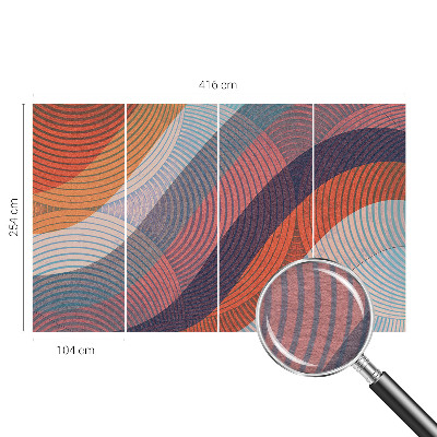 Flis fototapeta Barviti valovi