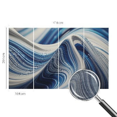 Flis fototapeta za otroško sobo z motivom harmonične abstrakcije