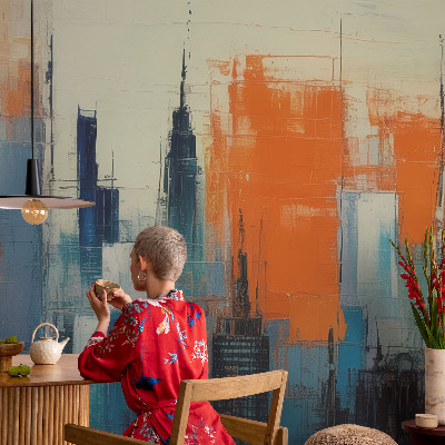 Fototapeta za spalnico Abstraktno mesto