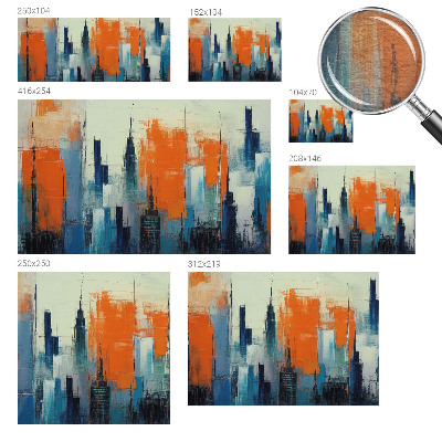 Fototapeta za spalnico Abstraktno mesto