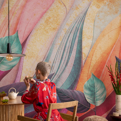 Visokokakovostna fototapeta Abstraktni listi