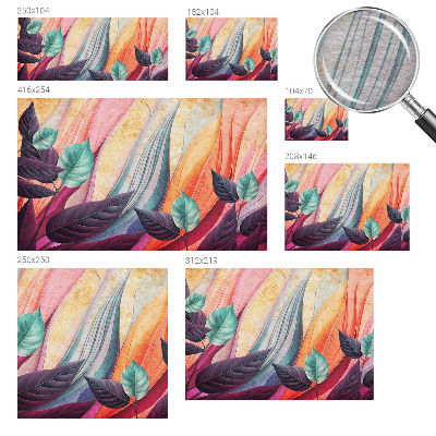 Visokokakovostna fototapeta Abstraktni listi