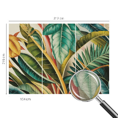 Fototapeta s tiskom Eksotični listi