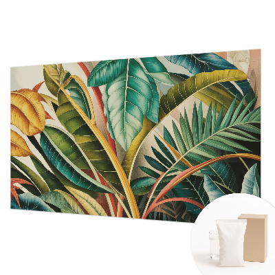 Fototapeta s tiskom z motivom eksotičnih listov