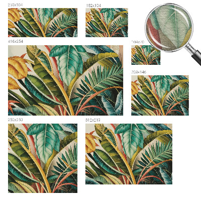 Fototapeta s tiskom Eksotični listi