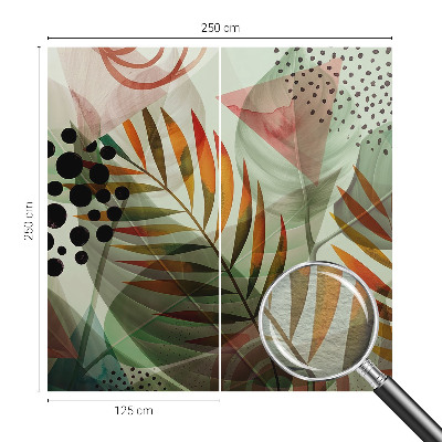 Flis fototapeta Abstraktni listi