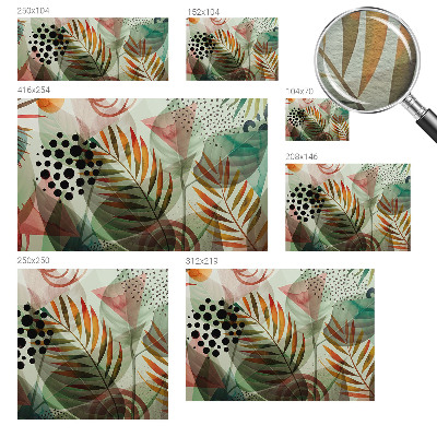 Flis fototapeta Abstraktni listi