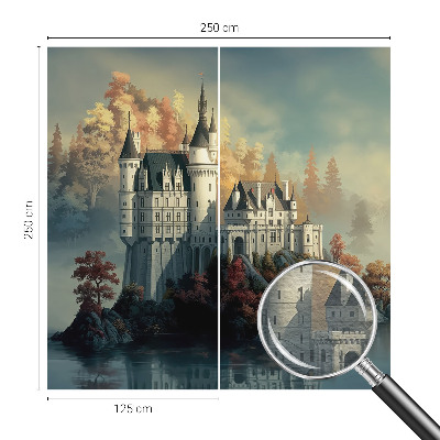 Tiskana fototapeta flis s motivom pravljičnega gradu