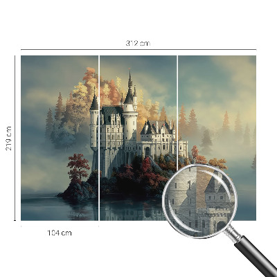 Tiskana fototapeta flis Pravljični grad