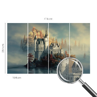 Tiskana fototapeta flis Pravljični grad