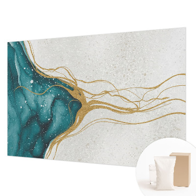 Netkana fototapeta Turkizne črte