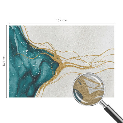 Netkana fototapeta Turkizne črte