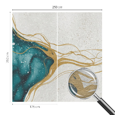 Netkana fototapeta Turkizne črte