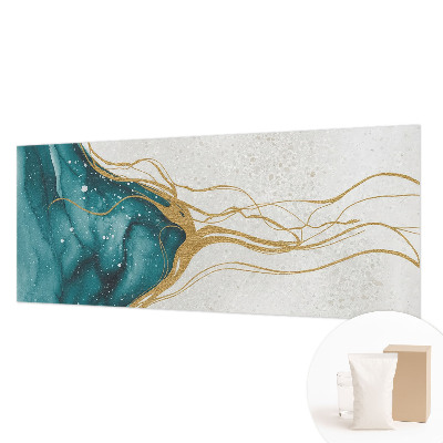 Netkana fototapeta Turkizne črte