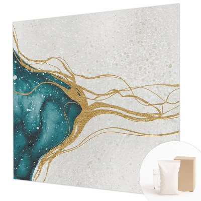 Netkana fototapeta Turkizne črte