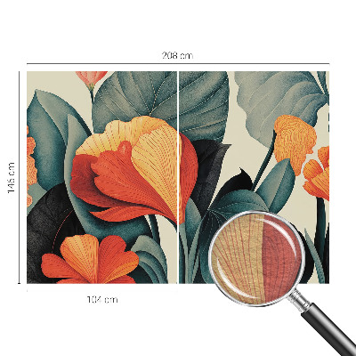 Fototapeta po meri Barvite rože