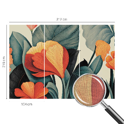 Fototapeta po meri Barvite rože