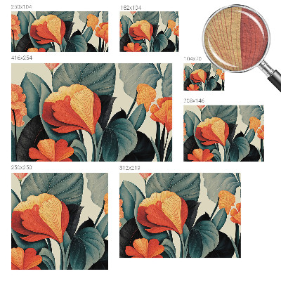 Fototapeta po meri Barvite rože