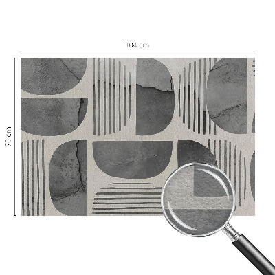 Fototapeta za spalnico z geometrijskim vzorcem
