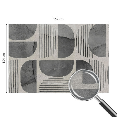 Fototapeta za spalnico z geometrijskim vzorcem
