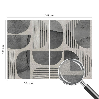 Fototapeta za spalnico z geometrijskim vzorcem