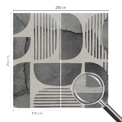 Fototapeta za spalnico z geometrijskim vzorcem