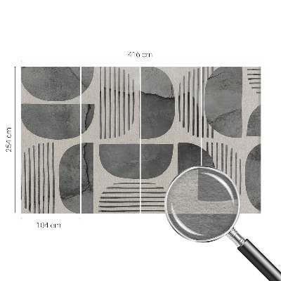Fototapeta za spalnico z geometrijskim vzorcem