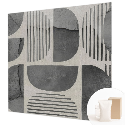 Fototapeta za spalnico z geometrijskim vzorcem