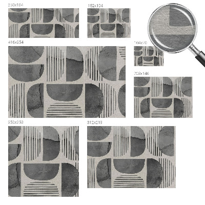 Fototapeta za spalnico z geometrijskim vzorcem