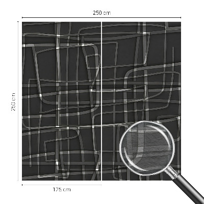 Flis fototapeta za otroško sobo z abstraktnimi črtami